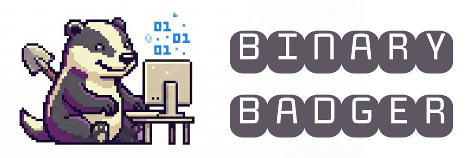 binary badger logo